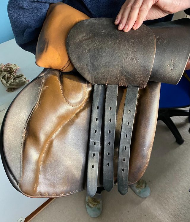 Image 8 of Stubben Brown leather VSS Siegfried saddle.