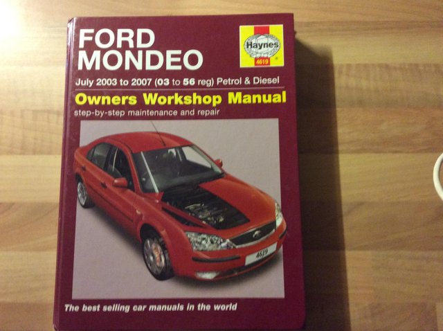 Preview of the first image of Ford Mondeo Haynes maintainance manual.