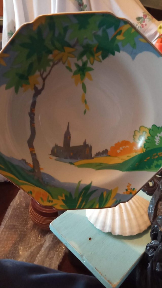 Preview of the first image of Vintage Hughes Longport Bowl Collectable Era 1929 x 4.