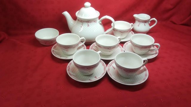 Preview of the first image of Tea Set – Vanity Fayre Broadhurst Staffordshire Ironstone.