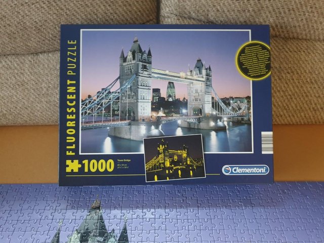 Image 2 of 1000 piece jigsaw by CLEMENTONI called TOWER BRIDGE ,