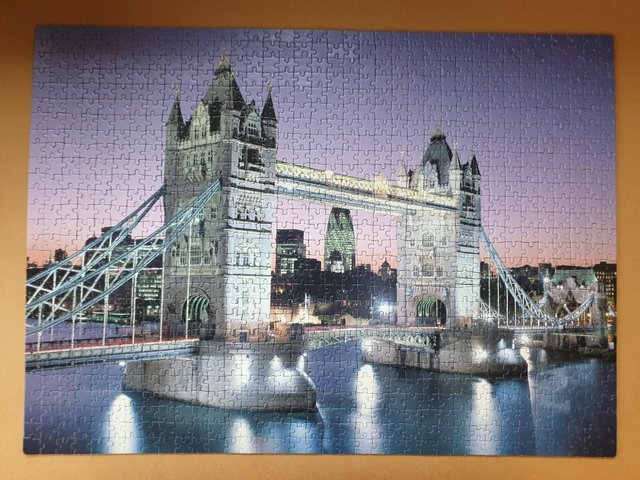 Image 3 of 1000 piece jigsaw by CLEMENTONI called TOWER BRIDGE ,