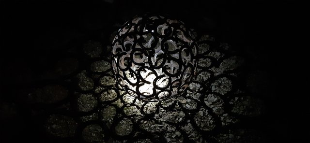 Preview of the first image of Rustic Horseshoe garden sphere/globe sculpture ornament.
