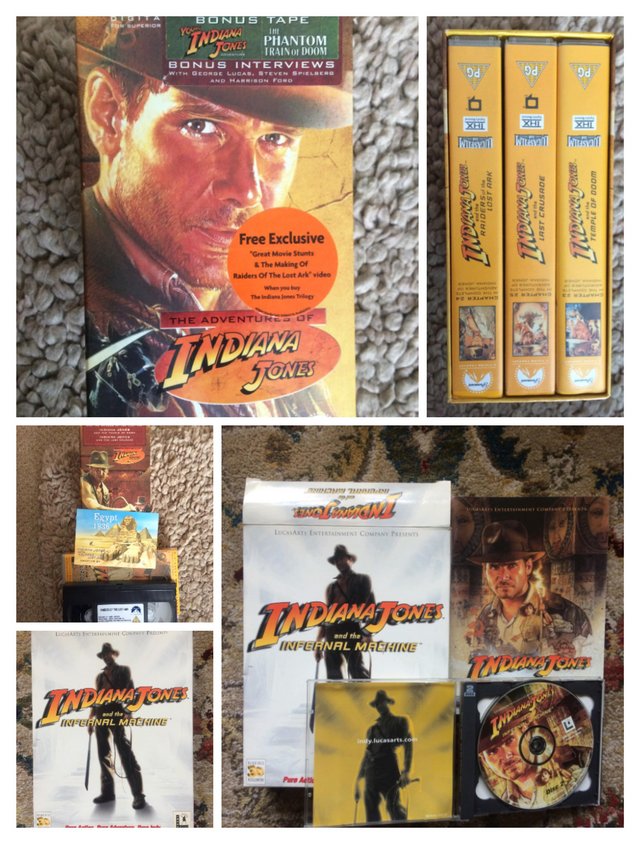 Preview of the first image of Indiana Jones PC and VHS As a Whole.