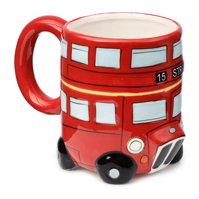 Image 2 of Fun Novelty Routemaster Red Bus Mug.  Free postage