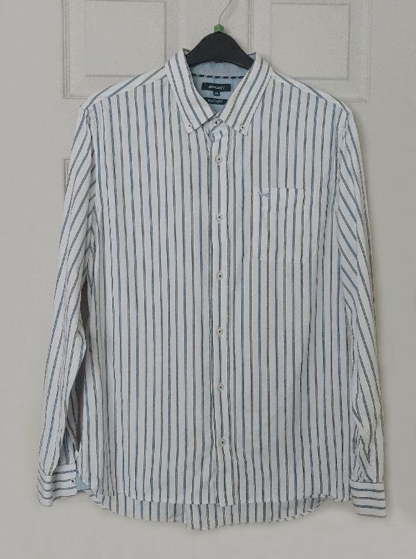 Preview of the first image of Wolsey Striped Long Sleeve Shirt - Size XL   B24.