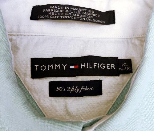 Image 2 of Tommy Hilfiger 80's 2 Ply Fabric Shirt - Size XL       B24
