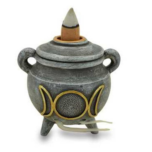 Image 2 of Backflow Incense Burner - Magic Cauldron. Free Postage