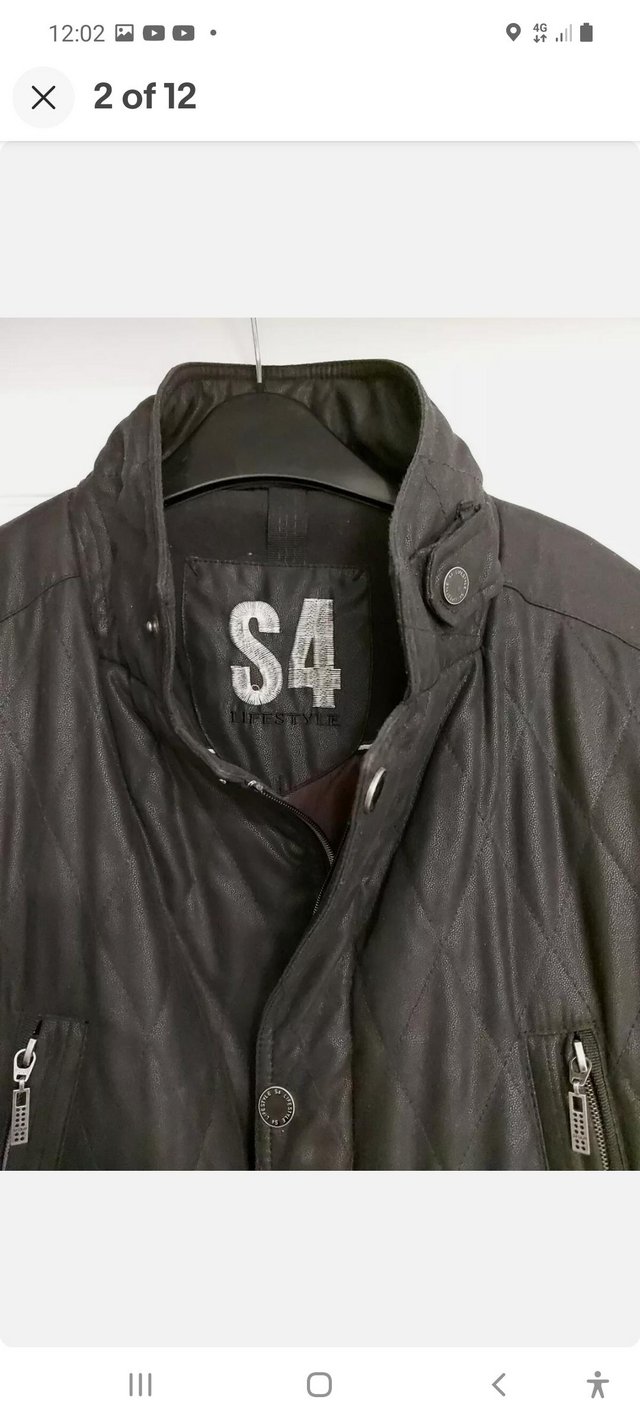 Image 3 of S4 Mens Water Repellent Casual Jacket 44R