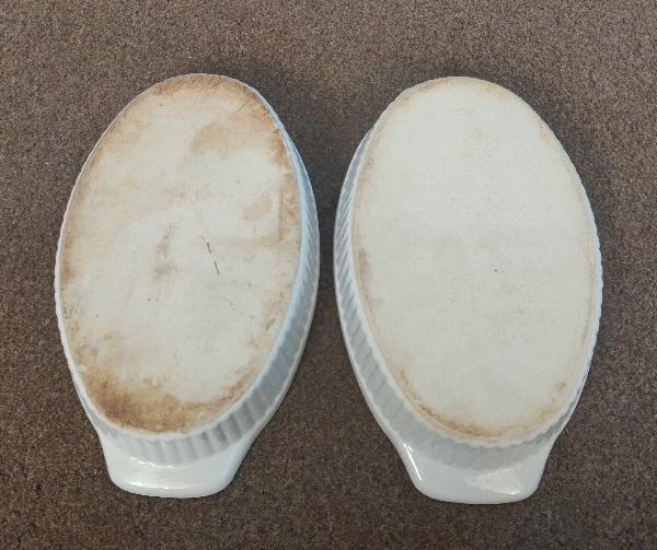 Image 3 of 2 Large Ceramic Oval Gratin Dishes