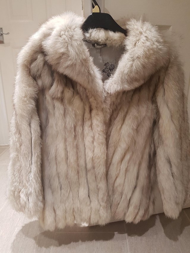 Preview of the first image of Ladies Vintage Fox Fur Jacket.