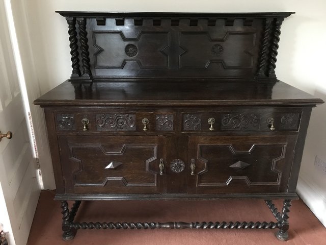 Image 2 of Dark wooden (black) Welsh Dresser /sideboard