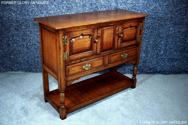 Image 2 of TITCHMARSH AND GOODWIN HALL CREDENCE CABINET SIDEBOARD