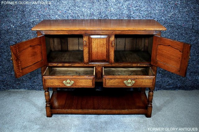 Image 4 of TITCHMARSH AND GOODWIN HALL CREDENCE CABINET SIDEBOARD