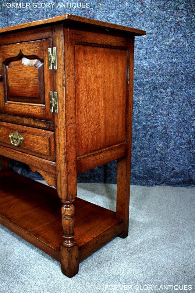 Image 7 of TITCHMARSH AND GOODWIN HALL CREDENCE CABINET SIDEBOARD