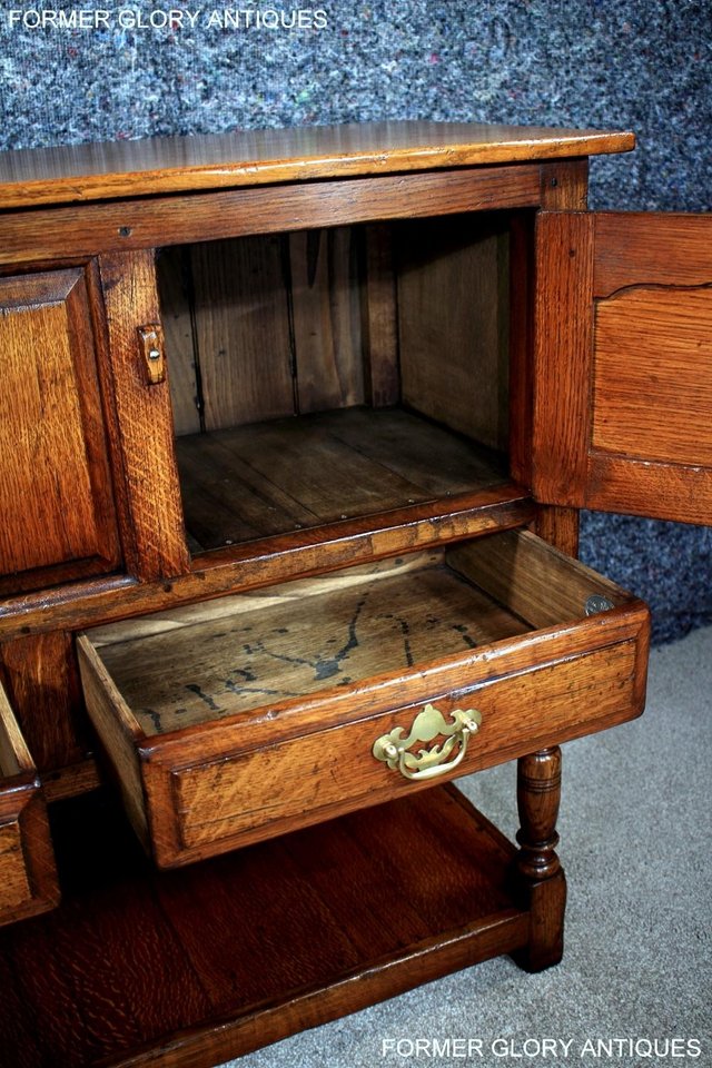Image 10 of TITCHMARSH AND GOODWIN HALL CREDENCE CABINET SIDEBOARD