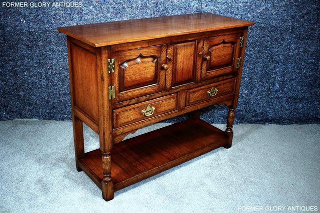 Image 12 of TITCHMARSH AND GOODWIN HALL CREDENCE CABINET SIDEBOARD