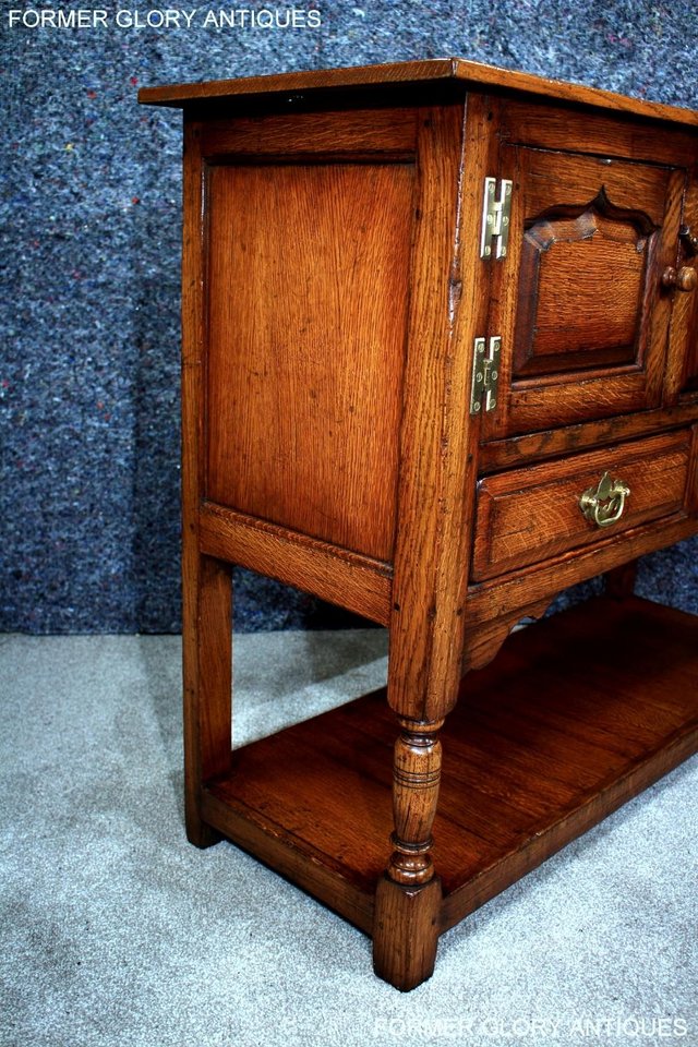 Image 13 of TITCHMARSH AND GOODWIN HALL CREDENCE CABINET SIDEBOARD
