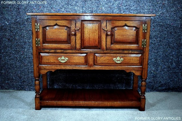 Image 20 of TITCHMARSH AND GOODWIN HALL CREDENCE CABINET SIDEBOARD