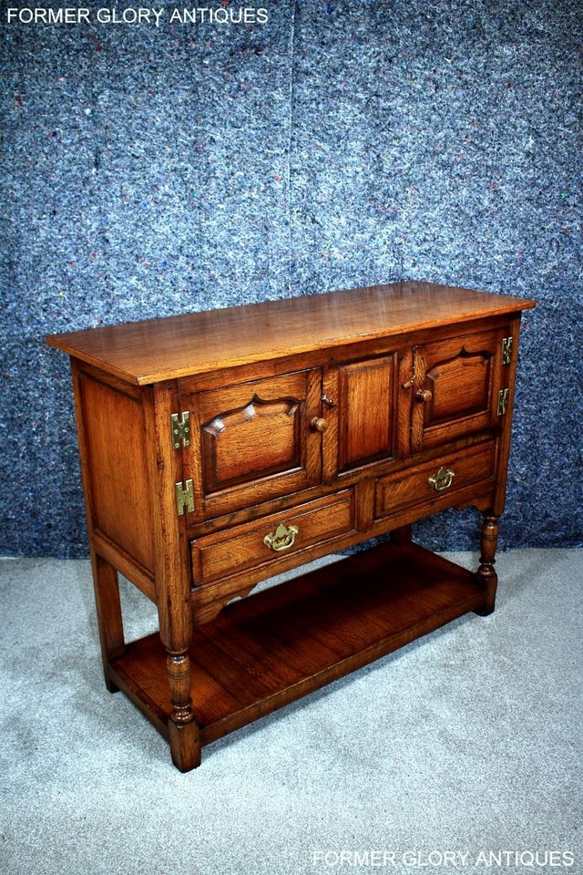 Image 24 of TITCHMARSH AND GOODWIN HALL CREDENCE CABINET SIDEBOARD