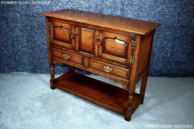 Image 37 of TITCHMARSH AND GOODWIN HALL CREDENCE CABINET SIDEBOARD