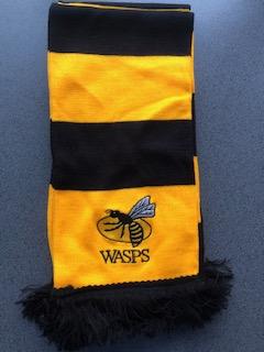 Preview of the first image of Wasps Rugby Scarf - Brand new.