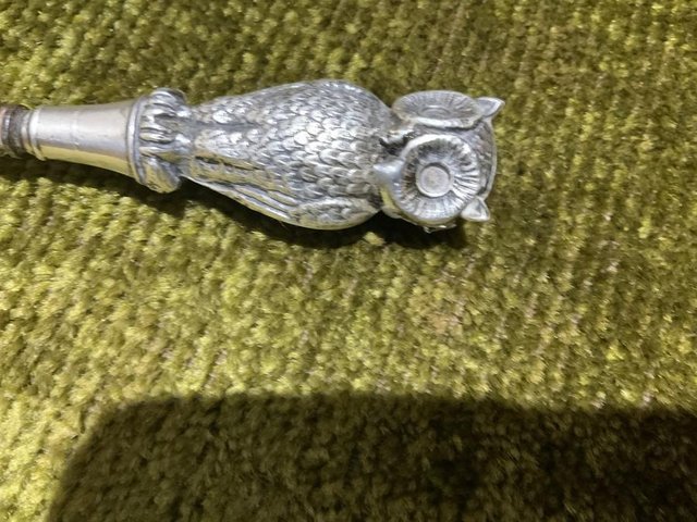 Image 5 of Silver owl double side heads shoehorn
