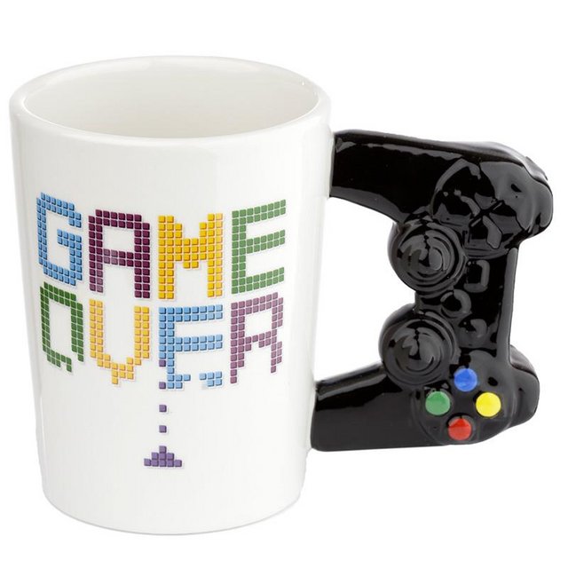 Preview of the first image of Fun Game Controller Shaped Handle Ceramic Mug. Free  Post.