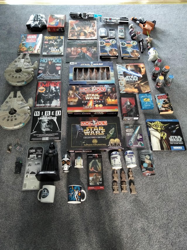Preview of the first image of Star Wars Bundle Job Lot. Approximate 49 Items. 1995 to 2015.