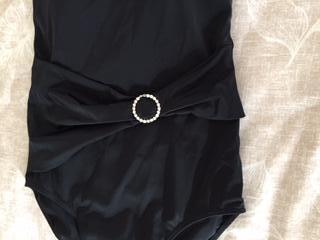 Image 2 of Swimsuit  NEW black with pretty diamanté detail.