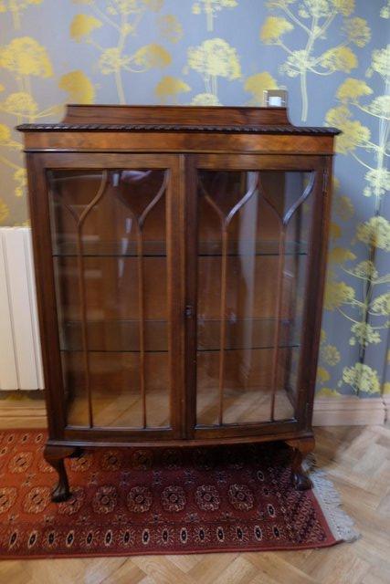 Preview of the first image of Vintage Edwardian Mahogany China/Drinks Cabinet.