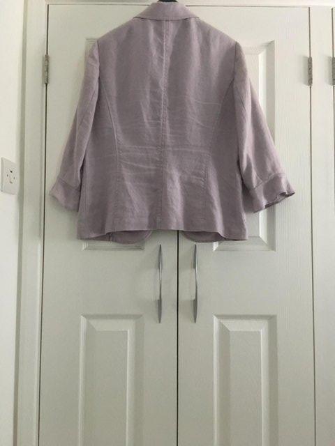 Image 2 of Per Una Lilac Linen Jacket worn only twice