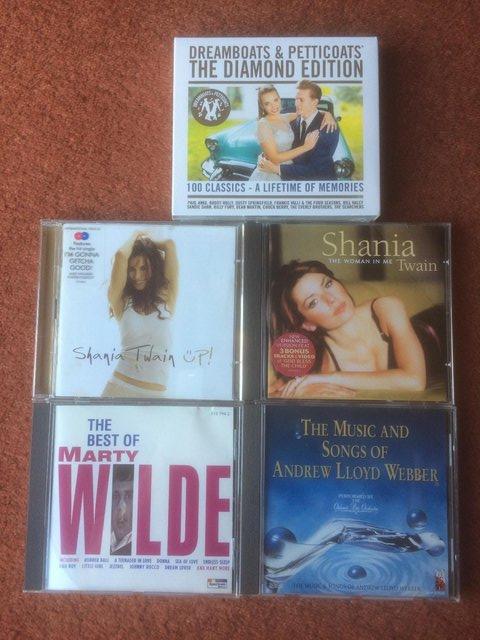 Preview of the first image of SHANIA TWAIN / DREAMBOATS & PETTICOATS / MARTY WILDE CDs.