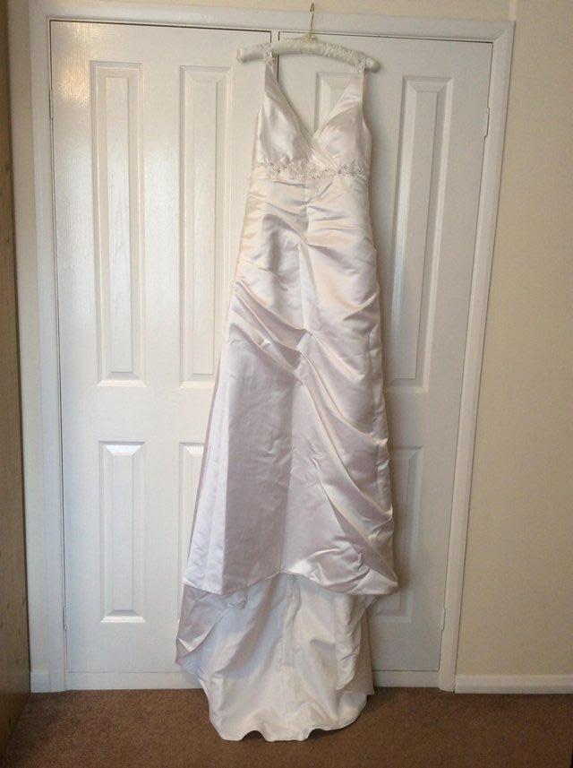 Image 2 of New white empire line wedding dress